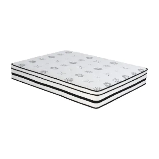 PAGED 12 Inch Mattress Luxury Comfort Hybrid Mattress with Highly Breathable Quilted Cover for Comfortable Sleep image {5}