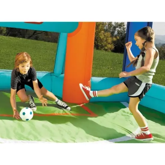 Little Tikes Huge Backyard Soccer & Basketball Court image {1}