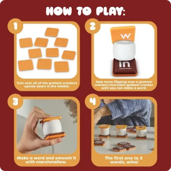 Learning Resources&nbsp;Let's Spell S'mores - Montessori Toys: Educational Reading Game for 2-4 Players image {3}
