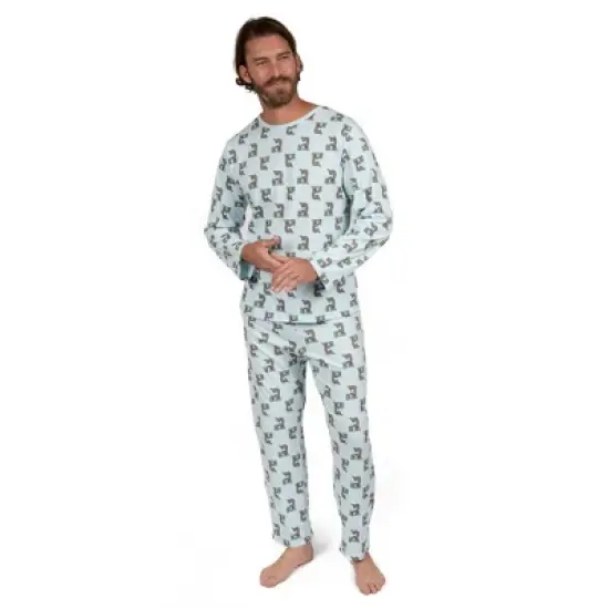 Leveret Mens Two Piece Cotton Comfortable Fit Pajamas image {3}