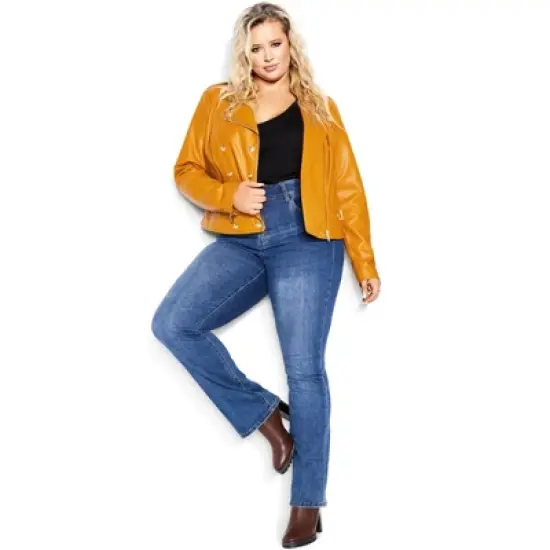 Women's Plus Size Megan Jacket - caramel | CITY CHIC image {2}