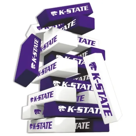 MasterPieces Real Wood Block Tumble Towers - NCAA Kansas State Wildcats image {2}