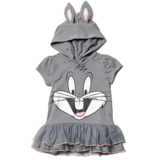 LOONEY TUNES Buggs Bunny Girls Cosplay T-Shirt Dress and Leggings Outfit Set Little Kid to Big Kid image {2}