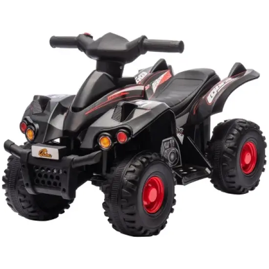 TopComfy Baby Walkers Kids ATV, 4 Wheeler Kids Quad Car, Ride on Toy for Boys Girls Ages 2 To 6 Years, Sleek, Black, 26"*15.7"*12.2" image {5}