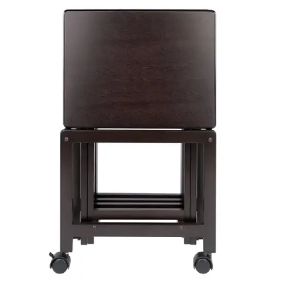 5pc Allen Snack Table Set Coffee - Winsome Wood image {3}