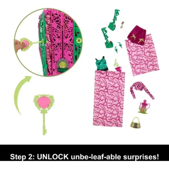 Monster High 10.5" Skulltimate Secrets Garden Mysteries Playset, Venus McFlytrap Doll with 19+ Surprises image {3}