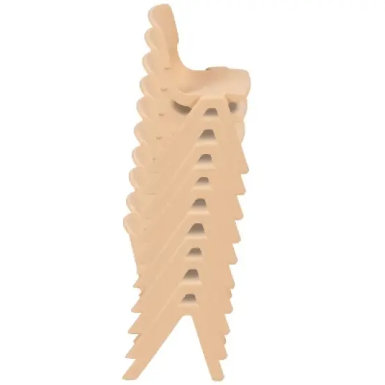 Flash Furniture 10 Pack Plastic Stackable School Chair with 12" Seat Height image {12}