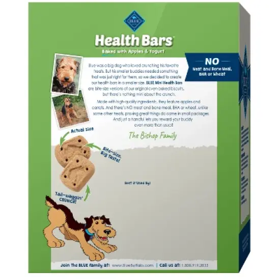Blue Buffalo Mini Bar Apple & Yogurt Dog Treats - 32oz image {1}