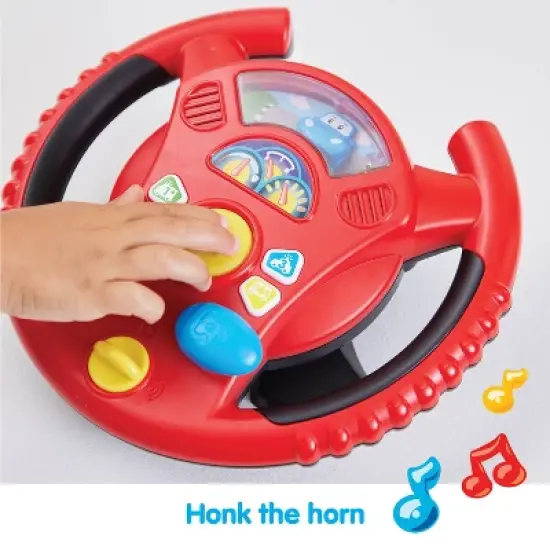 Kidoozie Rev N Roll Activity Wheel, Interactive Steering Activity with Bilingual Learning for Children ages 2+ image {2}