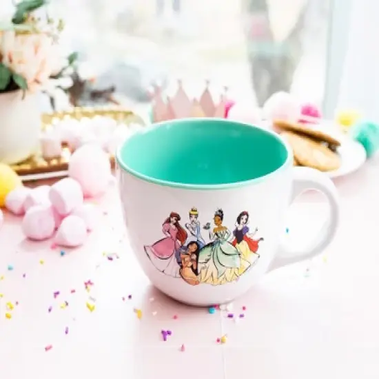 Silver Buffalo Disney Princess 24oz Ceramic Soup Mug image {3}