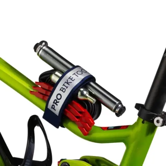 PRO BIKE TOOL Blue Frame Strap for Inner Tube and Tool Carrying image {3}