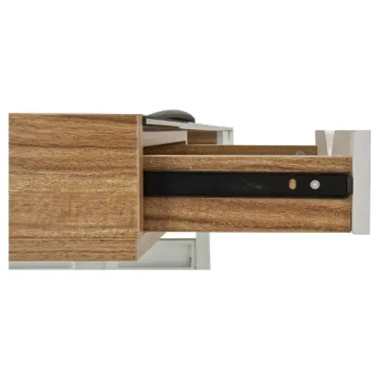 Compact Computer Desk with Multiple Storage Walnut - Techni Mobili image {5}