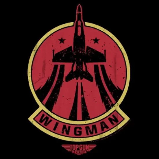 Boy's Top Gun: Maverick Distressed Wingman Patch T-Shirt image {1}