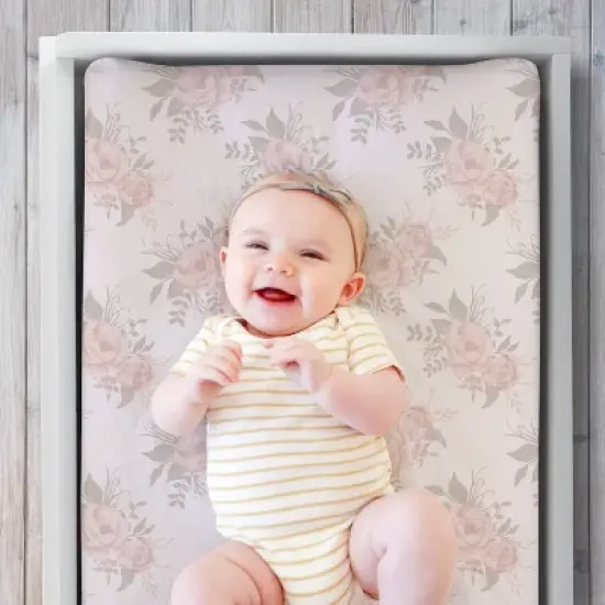 The Peanutshell Grace Changing Pad Cover image {1}