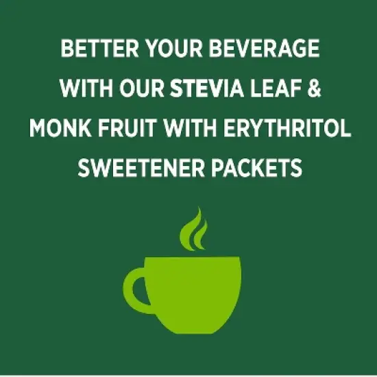 WHOLE EARTH PLANT BASED SWEETENER STEVIA LEAF & MONK FRUIT W/ ERYTHRITOL PACKETS, 40 CT image {3}