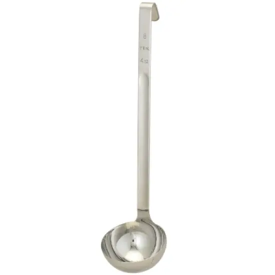 HIC 18/8 Stainless Steel Single-Piece Kitchen and Sauce Ladle, 4 ounce image {2}