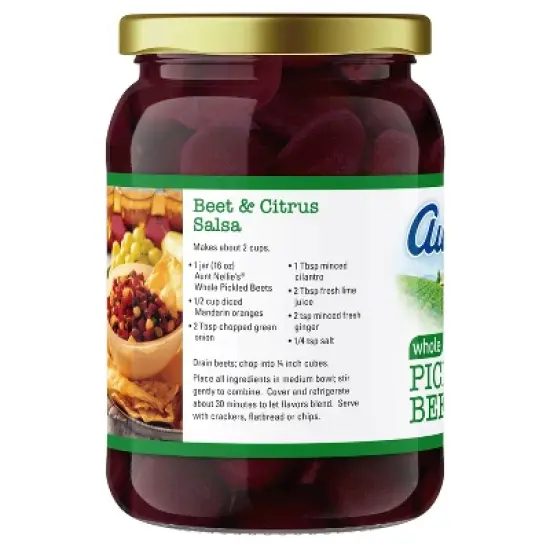 Aunt Nellie's Whole Pickled Beets - 16oz image {1}