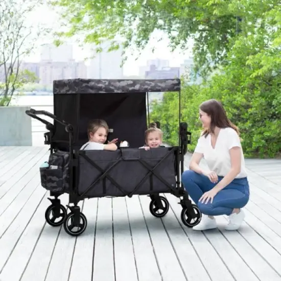 babyGap by Delta Children Deluxe Explorer Wagon Stroller image {4}