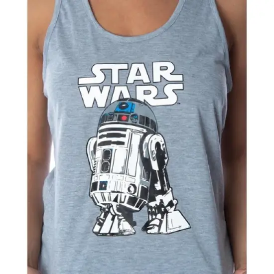 Star Wars Women's R2-D2 Beep Beep Boop Boop! Racerback Tank Shorts Pajama Set R2-D2 image {2}