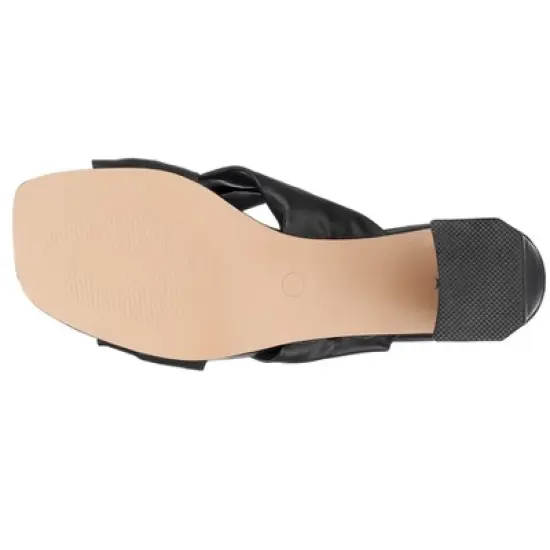 GC Shoes Zane Knotted Cross Strap Block Heel Sandals image {4}