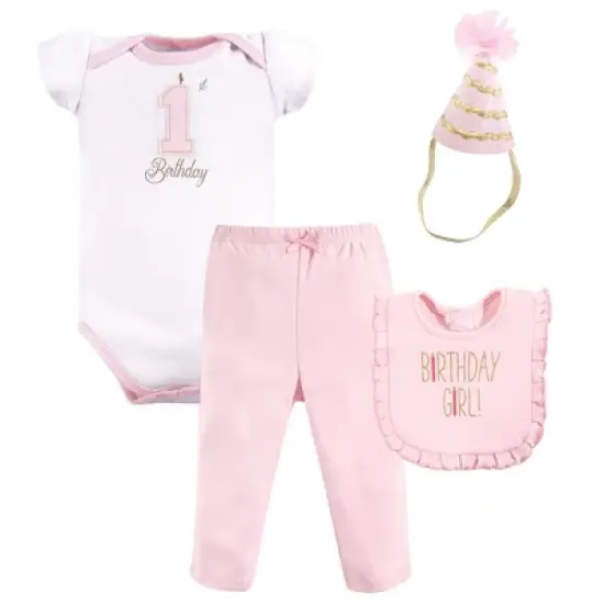 Hudson Baby Infant Girl Birthday Boxed Giftset, Birthday Girl, 12-18 Months image {1}