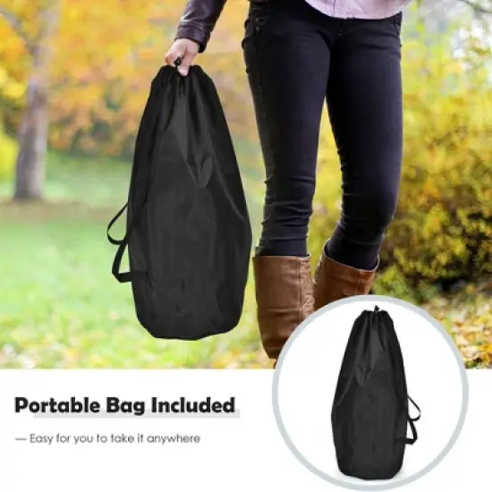 Costway Outdoor Toss Target, Metal Flying Disc Stand w/Storage Bag image {5}