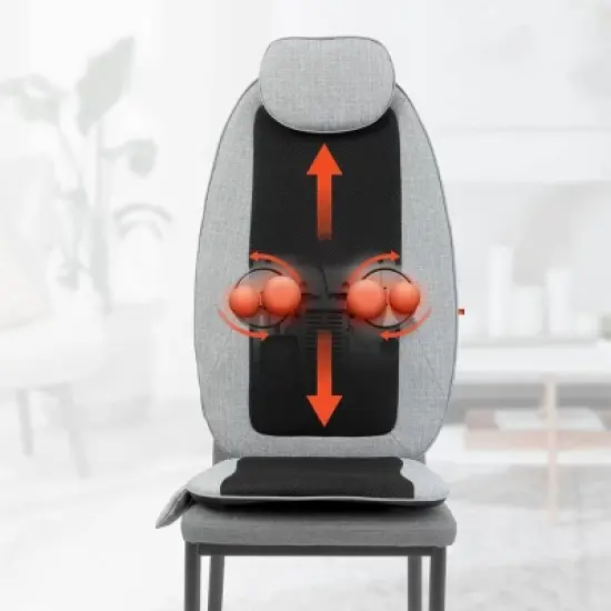 Sharper Image Massager Topper 4-Node  Shiatsu With Heat And Vibration image {3}