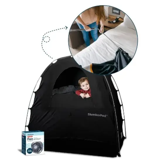SlumberPod Portable Privacy Pod Blackout with Fan  image {3}