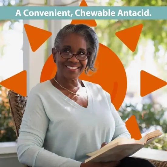 Gericare Calcium Carbonate Antacid 500mg Chewable Tablet Assorted Fruits, 150 Ct image {2}