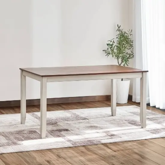 Ellsworth Wood Dining Table Medium Brown - Vifah image {5}