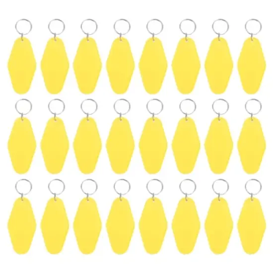 Unique Bargains Blank Vintage Motel Hotel Keychains Key Tag 24 Pcs image {22}