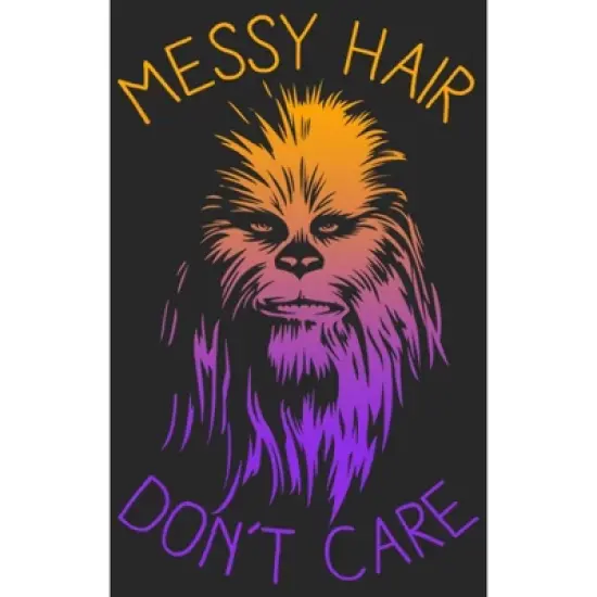 Women's Star Wars Messy Hair Don't Care Chewie T-Shirt image {1}