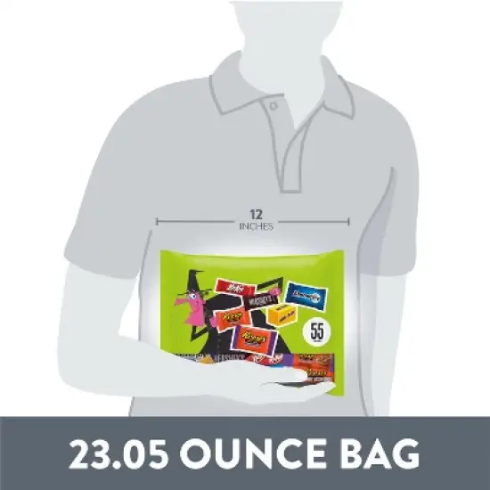 HERSHEY'S Chocolate Assorted Halloween Candy Miniatures - 23.05oz/55pc image {6}