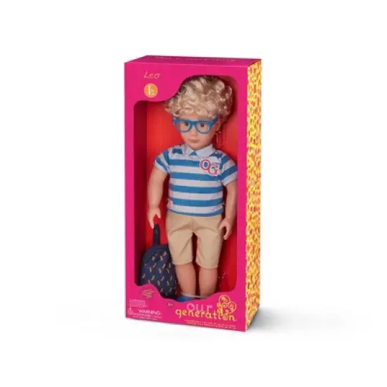 Our Generation 18" Boy Doll with School Bag - Leo image {5}