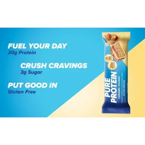 Pure Protein 20g Protein Bar - Caramel Churro - 12ct image {7}