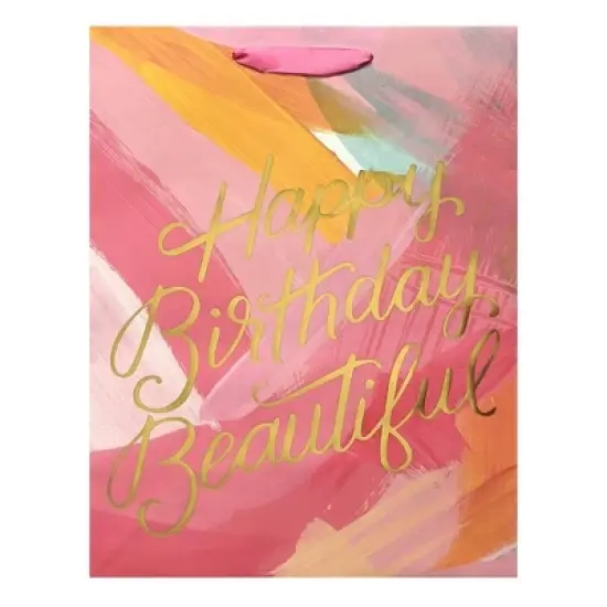 "Happy Birthday Beautiful" Medium Gift Bag - Spritz&trade; image {1}