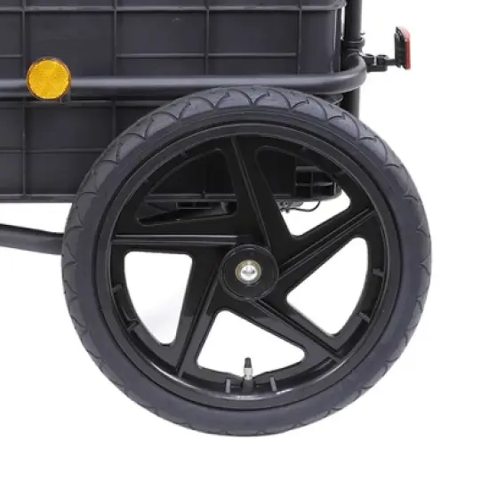 Xspec 2-in-1 Bike Cargo Trailer Pushcart with Tow Hitch and Removable Handlebar image {4}