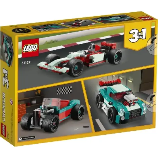 LEGO Creator 3 in 1 Street Racer Model Car Toys Set 31127 image {3}