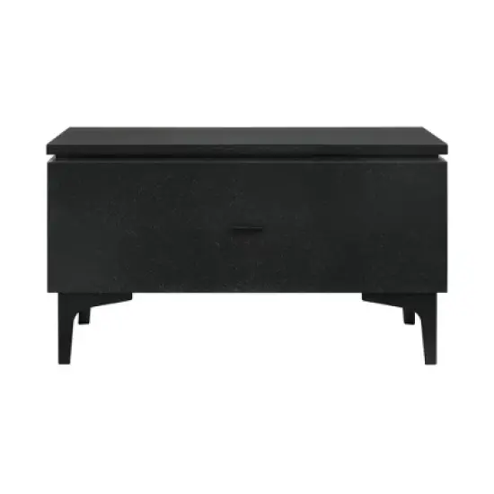 Legend 1 Drawer Nightstand Black - Armen Living image {1}