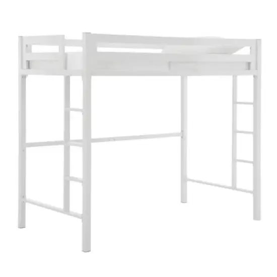 Twin Premium Deluxe Metal Loft Bed - Saracina Home image {4}