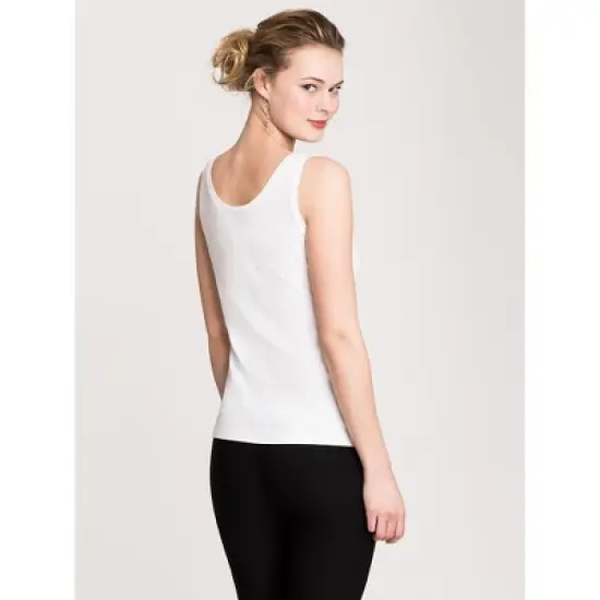 NIC+ZOE Perfect Tank Paper White Petite XS image {1}