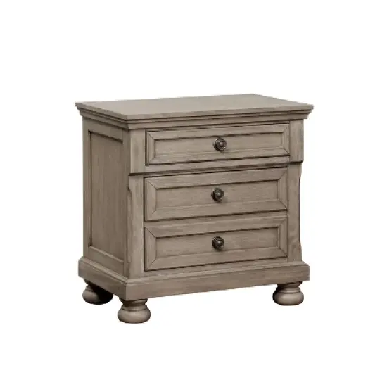 2pc Queen Earl Bedroom Set with Nightstand Gray - HOMES: Inside + Out image {2}