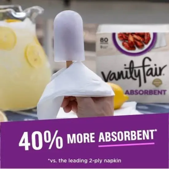 Vanity Fair Extra Absorbent Disposable Napkins image {7}