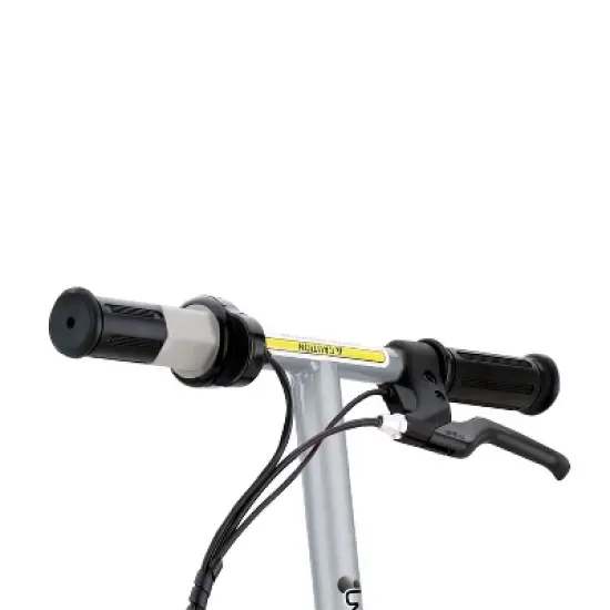 Razor E100 Kids Ride On 24V Motorized Powered Electric Scooter Toy, Speeds up to 10 MPH with Brakes and 8-Inch Pneumatic Tires, Ages 8 and Up, Silver image {3}