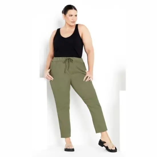 Women's Plus Size Alana Pull On Pant - moss | AVENUE image {7}