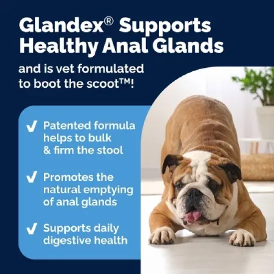 Vetnique Glandex Advanced Vet Strength Anal Gland Duck and Bacon Flavor Soft Dog Chews - 16.9oz/60ct image {3}