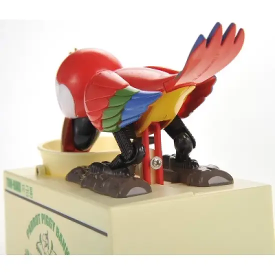 Ready! Set! Play! Link Parrot Bird Coin Saving Bank, Money Box For Girls & Boys image {3}