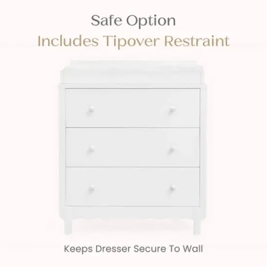 Delta Children William 3 Drawer Dresser with Changing Top image {8}