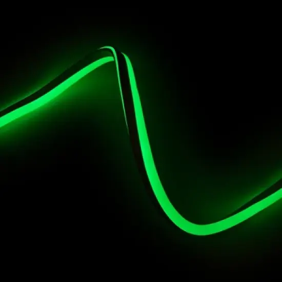 Northlight LED Commercial Grade Flexible Christmas Rope Lights - Green - 50' Clear Wire image {2}