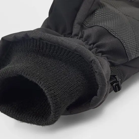 Men's Patchwork Zip Pocket Ski Gloves - Goodfellow & Co&trade; Navy Blue image {2}